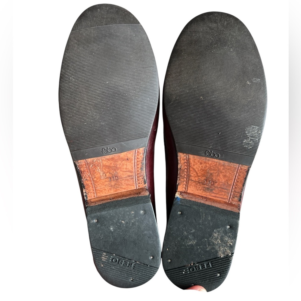 Giorgio Brutini Maroon crocodile Tassel Loafers - Picture 8 of 9